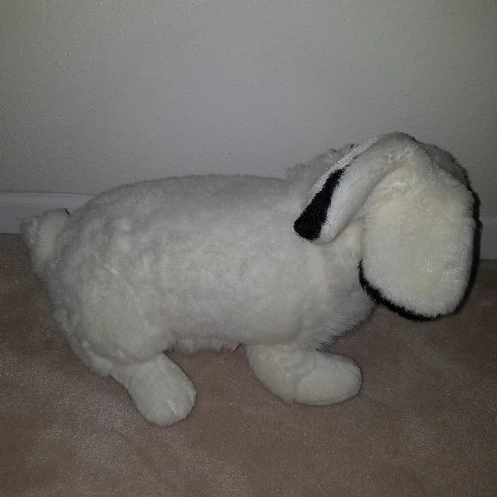 Fine Toy White Bunny Rabbit Plush Realistic 19